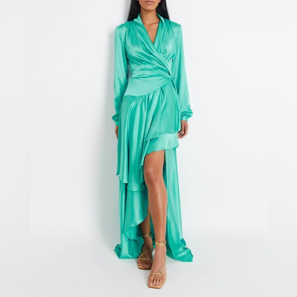 PatBO Ruffled High-Low Maxi. - Picture 1 of 9